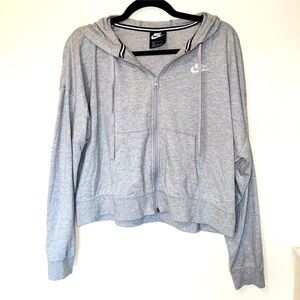 Nike Women’s Light Gray Full-Zip Hoodie 0012